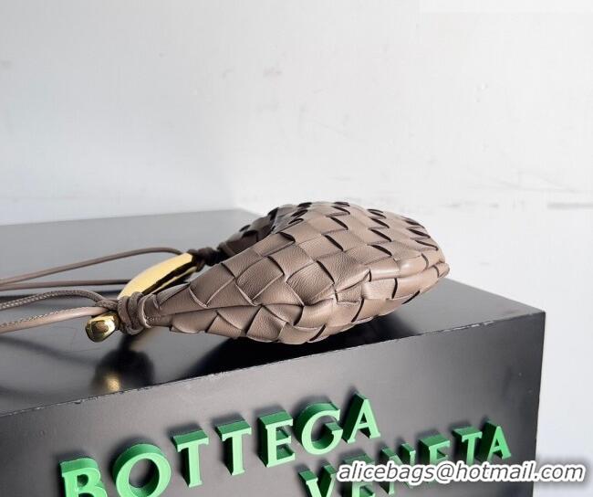 Luxury Cheap Bottega Veneta Mini Sardine Bag in Intrecciato Leather 744267 Khaki 2026