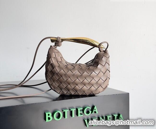 Luxury Cheap Bottega Veneta Mini Sardine Bag in Intrecciato Leather 744267 Khaki 2026