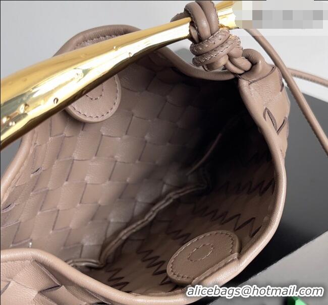 Luxury Cheap Bottega Veneta Mini Sardine Bag in Intrecciato Leather 744267 Khaki 2026