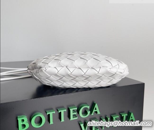Hot Sell Cheap Bottega Veneta Mini Sardine Bag in Intrecciato Leather 744267 White 2026