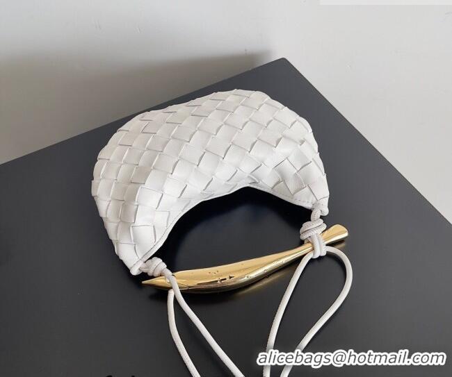 Hot Sell Cheap Bottega Veneta Mini Sardine Bag in Intrecciato Leather 744267 White 2026