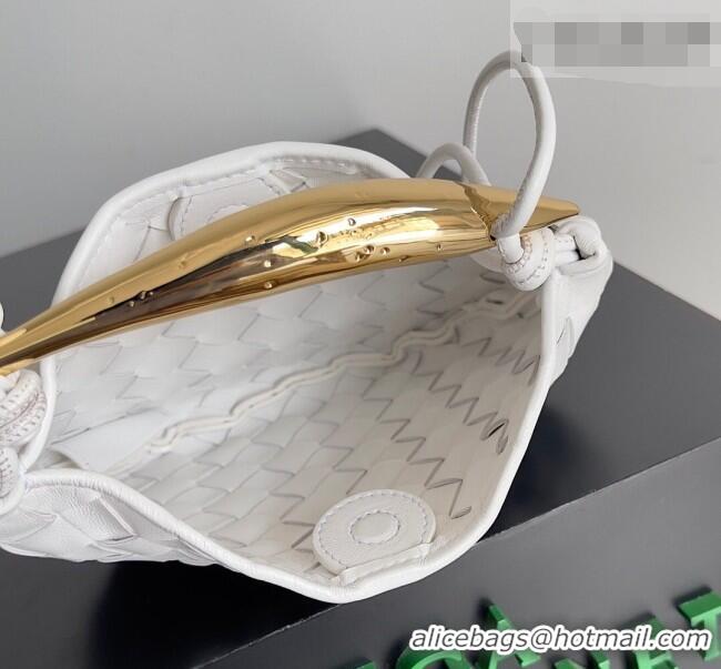 Hot Sell Cheap Bottega Veneta Mini Sardine Bag in Intrecciato Leather 744267 White 2026