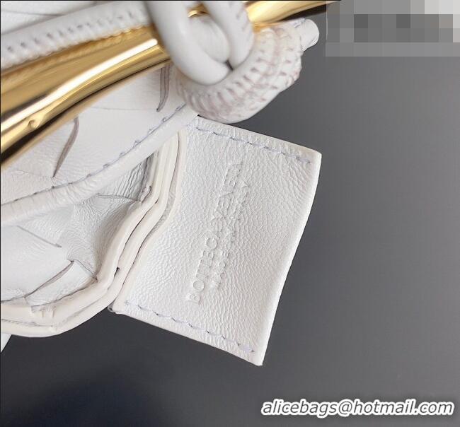 Hot Sell Cheap Bottega Veneta Mini Sardine Bag in Intrecciato Leather 744267 White 2026