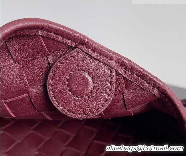 Best Discount Bottega Veneta Mini Sardine Bag in Intrecciato Leather 744267 Burgundy 2026