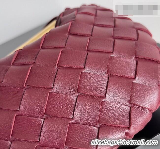 Best Discount Bottega Veneta Mini Sardine Bag in Intrecciato Leather 744267 Burgundy 2026