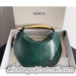 Well Crafted Bottega Veneta Sardine bag in Crocodile Embossed Leather 754657 Emerald Green 2026