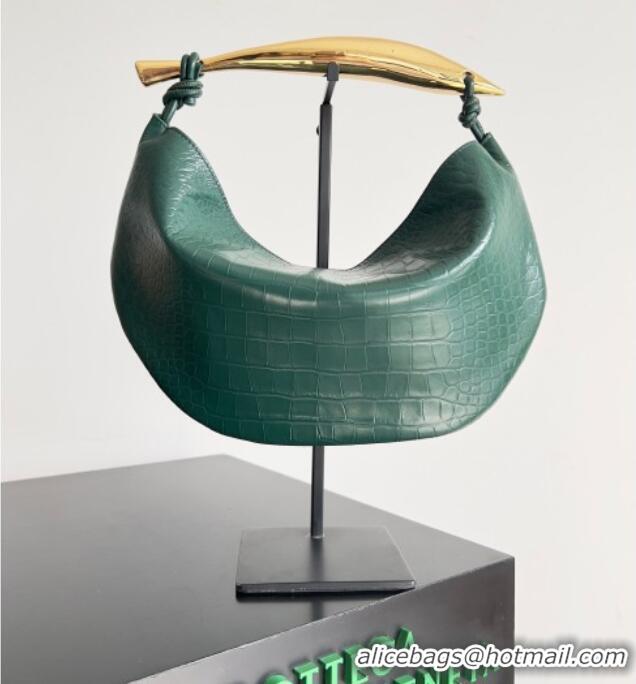 Well Crafted Bottega Veneta Sardine bag in Crocodile Embossed Leather 754657 Emerald Green 2026