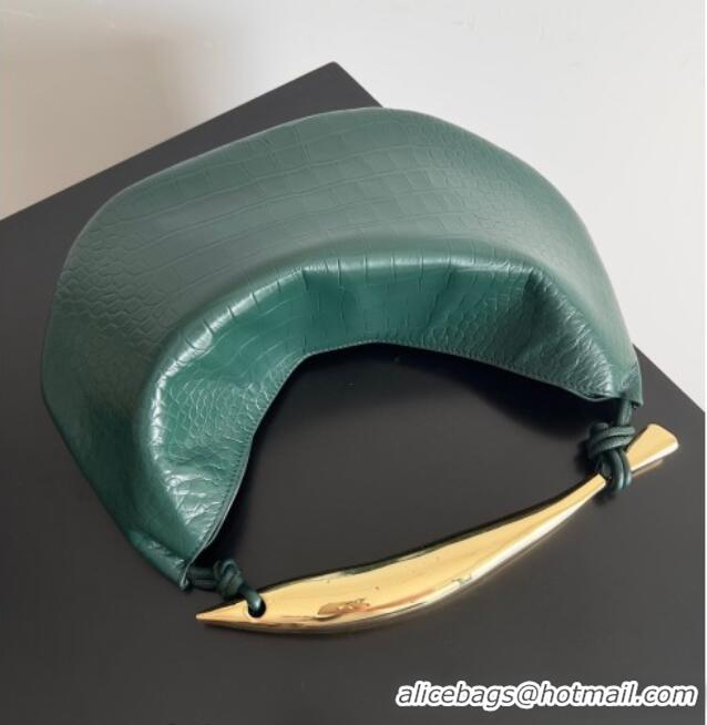 Well Crafted Bottega Veneta Sardine bag in Crocodile Embossed Leather 754657 Emerald Green 2026