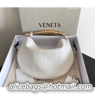 Market Sells Bottega Veneta Sardine bag in Crocodile Embossed Leather 754657 White 2026