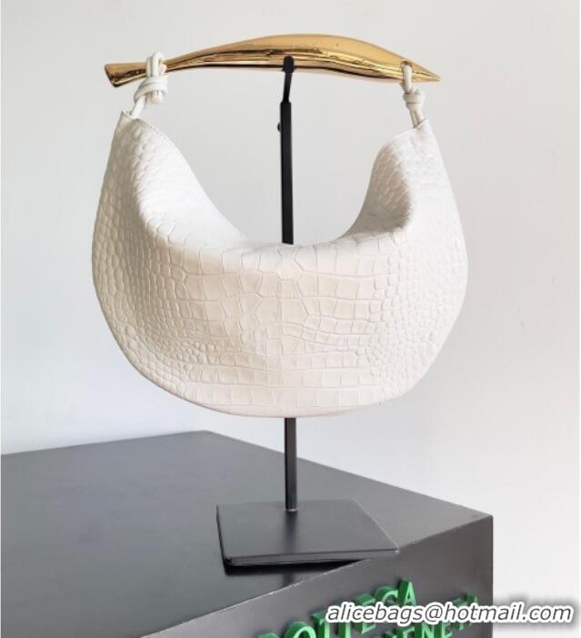 Market Sells Bottega Veneta Sardine bag in Crocodile Embossed Leather 754657 White 2026