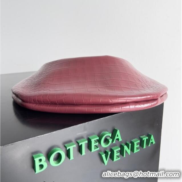 New Release Creation Bottega Veneta Sardine bag in Crocodile Embossed Leather 754657 Burgundy 2026