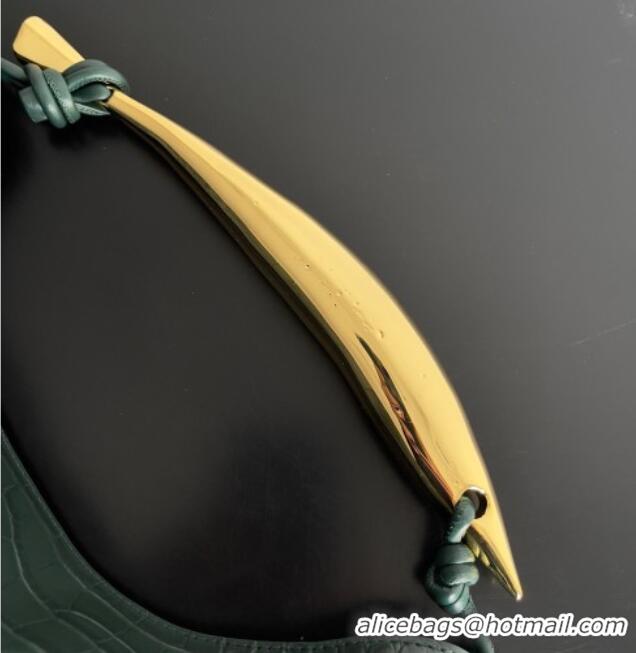 Buy Discount Bottega Veneta Sardine bag in Crocodile Embossed Leather 754657 Dark Green 2026
