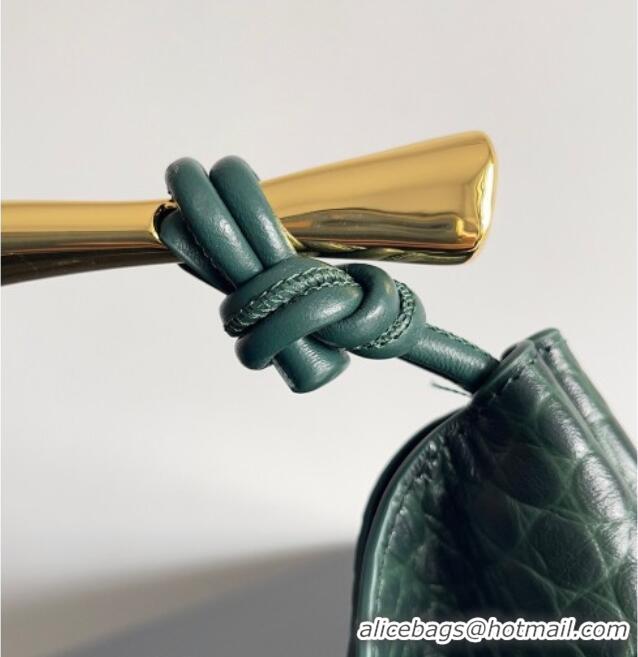Buy Discount Bottega Veneta Sardine bag in Crocodile Embossed Leather 754657 Dark Green 2026