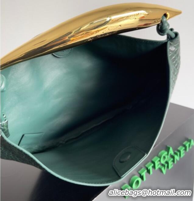 Buy Discount Bottega Veneta Sardine bag in Crocodile Embossed Leather 754657 Dark Green 2026
