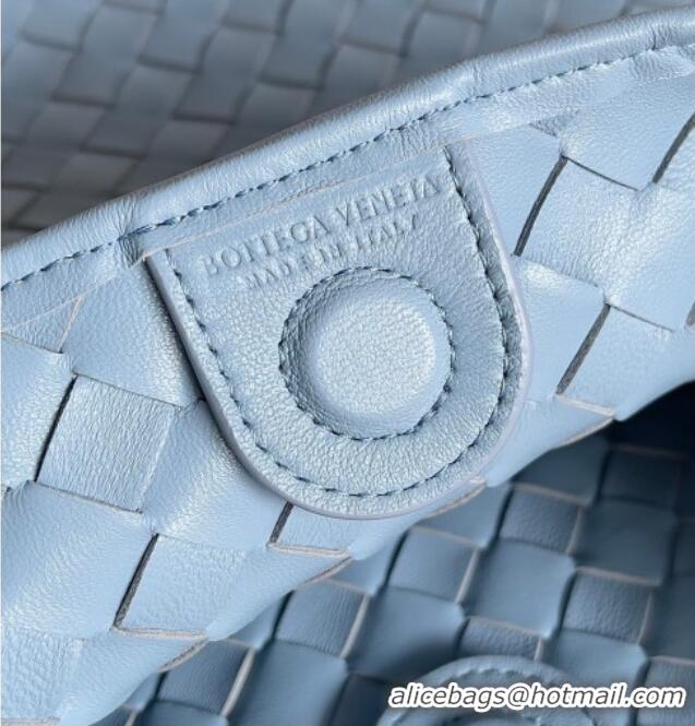 Market Sells Bottega Veneta Large Sardine Bag with Strap in Intrecciato Leather 754988 Light Blue 2026