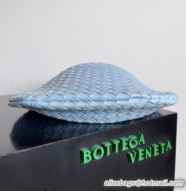 Market Sells Bottega Veneta Large Sardine Bag with Strap in Intrecciato Leather 754988 Light Blue 2026