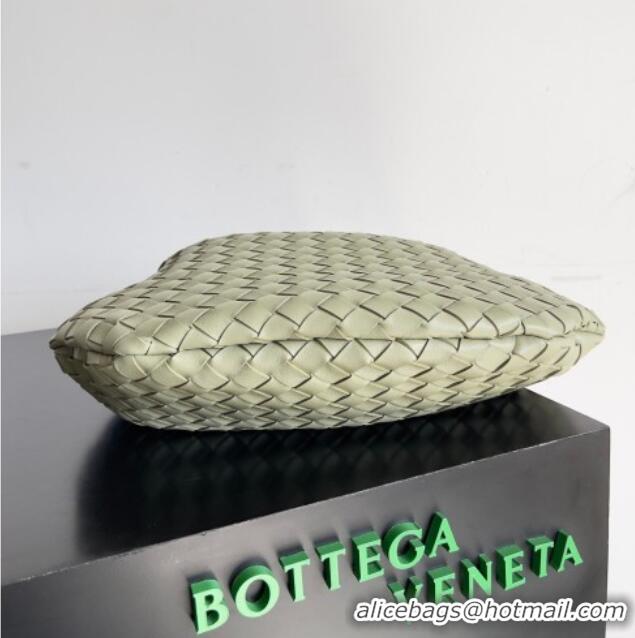 New Fashion Bottega Veneta Large Sardine Bag with Strap in Intrecciato Leather 754988 Travertine Green 2026