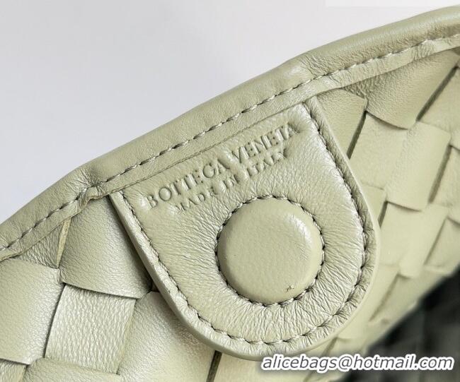 New Fashion Bottega Veneta Large Sardine Bag with Strap in Intrecciato Leather 754988 Travertine Green 2026
