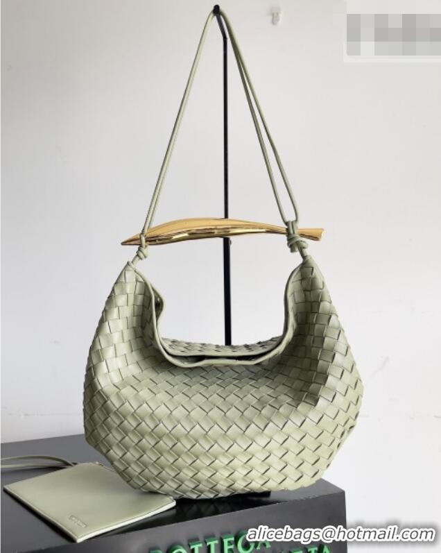 New Fashion Bottega Veneta Large Sardine Bag with Strap in Intrecciato Leather 754988 Travertine Green 2026