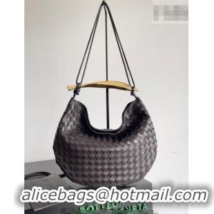 Well Crafted Bottega Veneta Large Sardine Bag with Strap in Intrecciato Leather 754988 Fondant Brown 2026