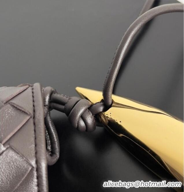 Well Crafted Bottega Veneta Large Sardine Bag with Strap in Intrecciato Leather 754988 Fondant Brown 2026