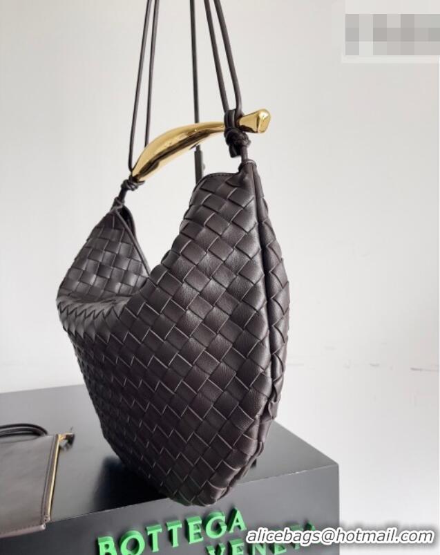 Well Crafted Bottega Veneta Large Sardine Bag with Strap in Intrecciato Leather 754988 Fondant Brown 2026