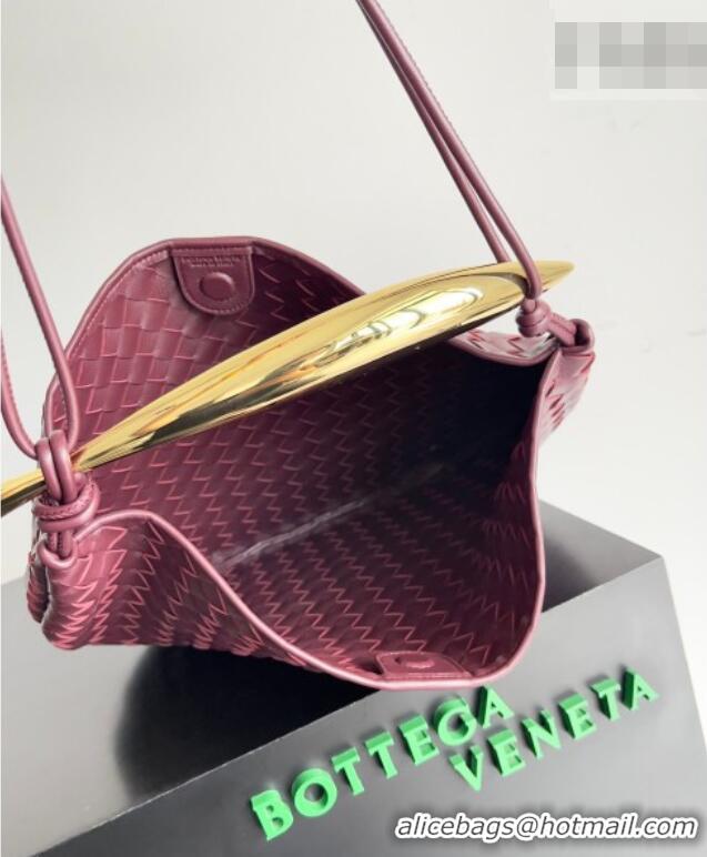 Grade Quality Bottega Veneta Large Sardine Bag with Strap in Intrecciato Leather 754988 Burgundy 2026