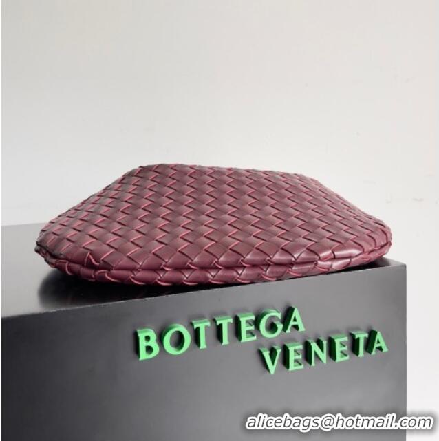 Grade Quality Bottega Veneta Large Sardine Bag with Strap in Intrecciato Leather 754988 Burgundy 2026