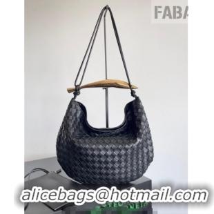 Buy Best Bottega Veneta Large Sardine Bag with Strap in Intrecciato Leather 754988 Black 2026