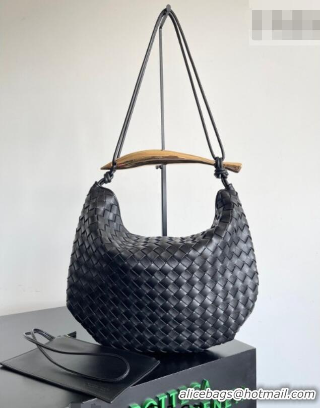 Buy Best Bottega Veneta Large Sardine Bag with Strap in Intrecciato Leather 754988 Black 2026
