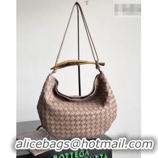 Low Cost Bottega Veneta Large Sardine Bag with Strap in Intrecciato Leather 754988 Light Khaki 2026