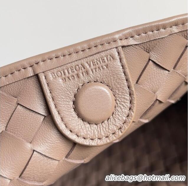 Low Cost Bottega Veneta Large Sardine Bag with Strap in Intrecciato Leather 754988 Light Khaki 2026