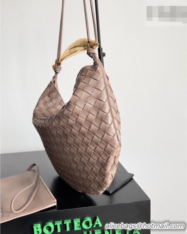 Low Cost Bottega Veneta Large Sardine Bag with Strap in Intrecciato Leather 754988 Light Khaki 2026