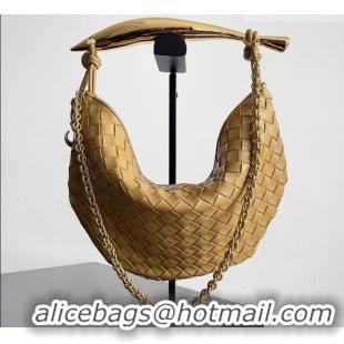 Good Price Bottega Veneta Sardine Bag with Chain in Intrecciato Leather 776768 Dark Nut 2026