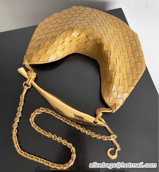 Good Price Bottega Veneta Sardine Bag with Chain in Intrecciato Leather 776768 Dark Nut 2026