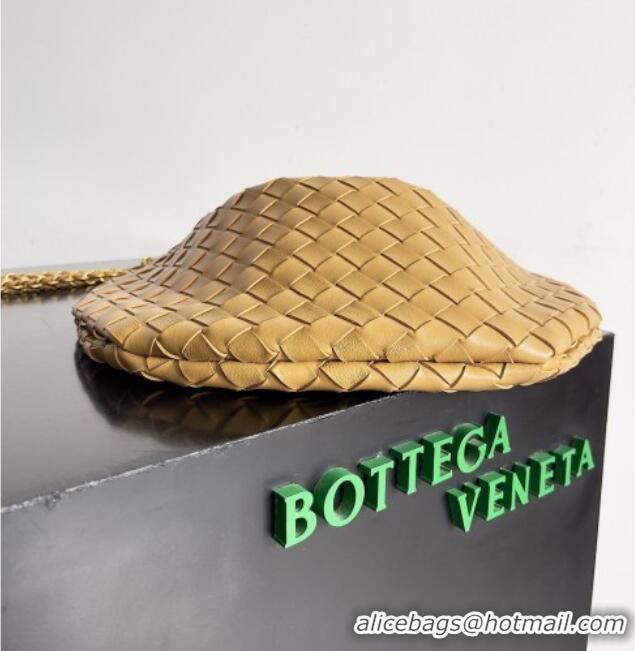 Good Price Bottega Veneta Sardine Bag with Chain in Intrecciato Leather 776768 Dark Nut 2026
