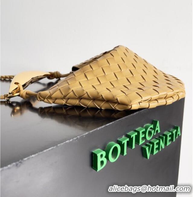 Good Price Bottega Veneta Sardine Bag with Chain in Intrecciato Leather 776768 Dark Nut 2026