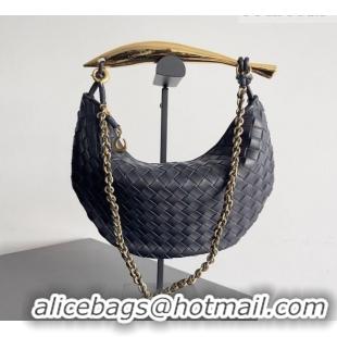 Grade Design Bottega Veneta Sardine Bag with Chain in Intrecciato Leather 776768 Space Blue 2026