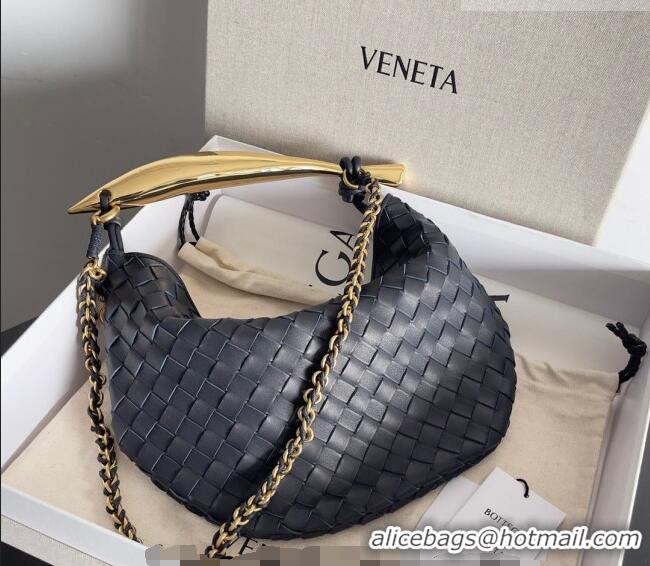 Grade Design Bottega Veneta Sardine Bag with Chain in Intrecciato Leather 776768 Space Blue 2026