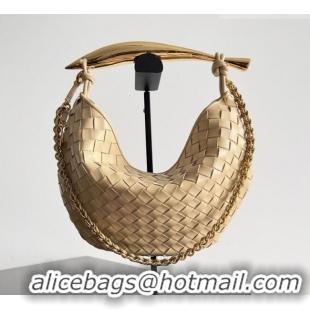 Good Taste Bottega Veneta Sardine Bag with Chain in Intrecciato Leather 776768 Porridge 2026