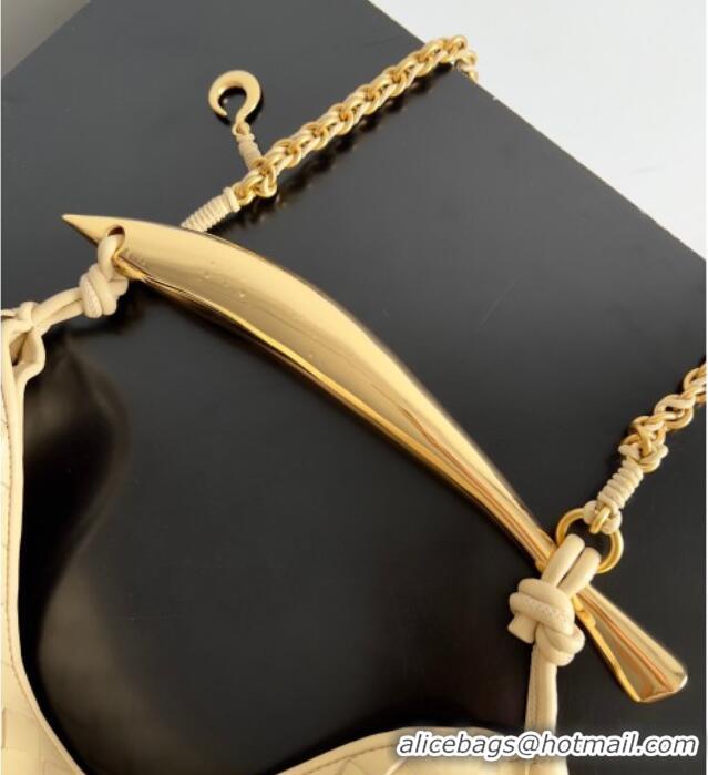 Good Taste Bottega Veneta Sardine Bag with Chain in Intrecciato Leather 776768 Porridge 2026
