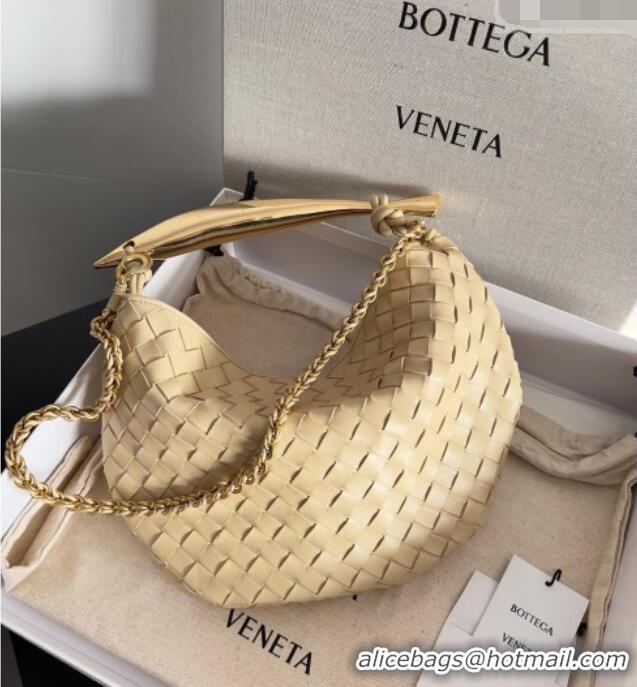 Good Taste Bottega Veneta Sardine Bag with Chain in Intrecciato Leather 776768 Porridge 2026