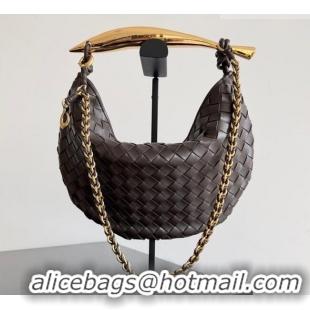 Trendy Design Bottega Veneta Sardine Bag with Chain in Intrecciato Leather 776768 Fondant Brown 2026