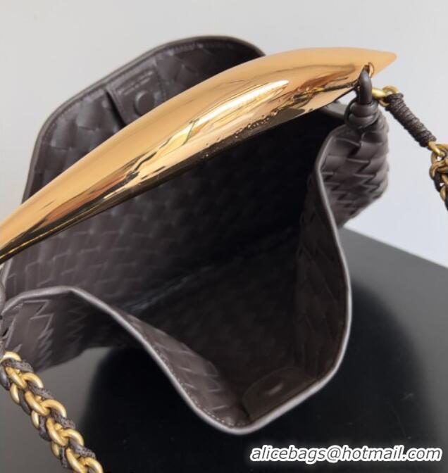 Trendy Design Bottega Veneta Sardine Bag with Chain in Intrecciato Leather 776768 Fondant Brown 2026