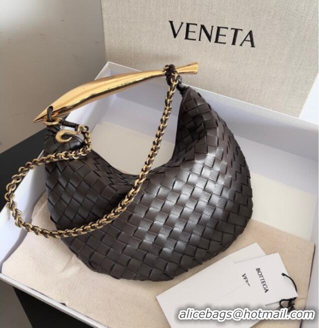 Trendy Design Bottega Veneta Sardine Bag with Chain in Intrecciato Leather 776768 Fondant Brown 2026