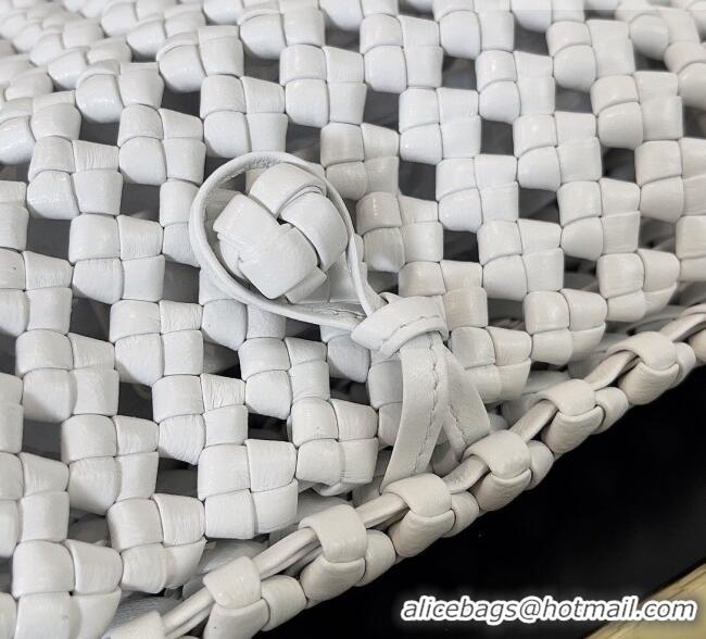 Top Design Bottega Veneta Sardine Bag in Intrecciato Leather BV040201 White 2026