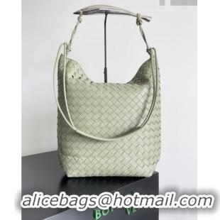 Top Quality Bottega Veneta Men's Sardine Hobo Bag in Intrecciato Leather BV040202 Green 2026