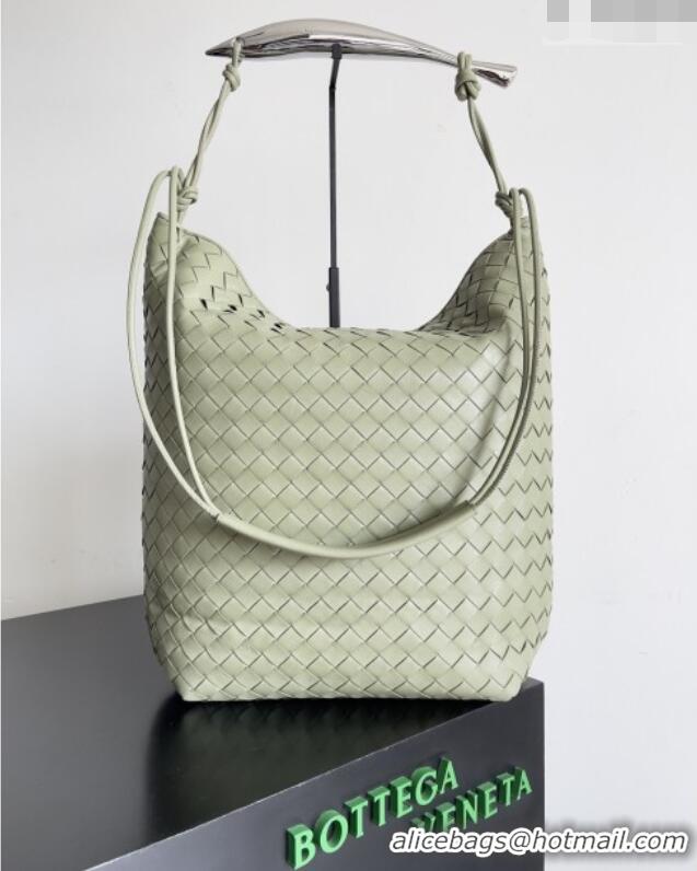Top Quality Bottega Veneta Men's Sardine Hobo Bag in Intrecciato Leather BV040202 Green 2026