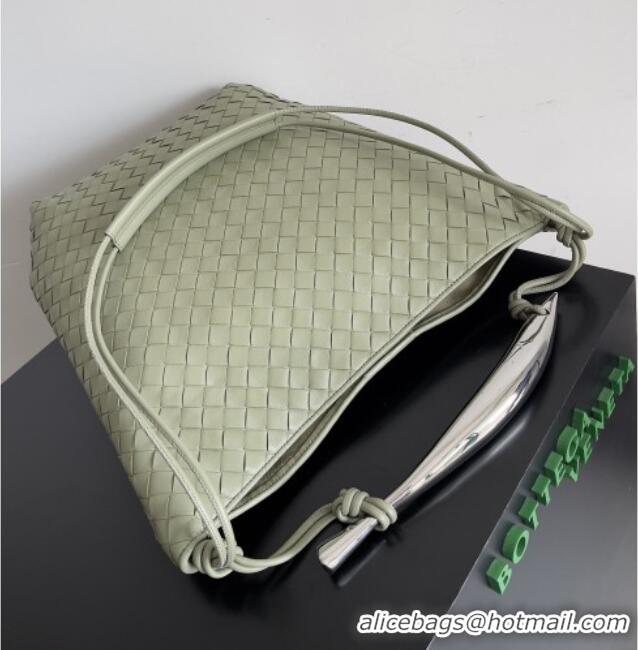 Top Quality Bottega Veneta Men's Sardine Hobo Bag in Intrecciato Leather BV040202 Green 2026