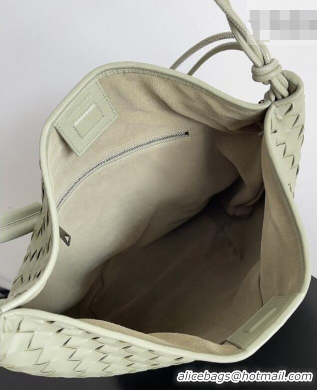 Top Quality Bottega Veneta Men's Sardine Hobo Bag in Intrecciato Leather BV040202 Green 2026